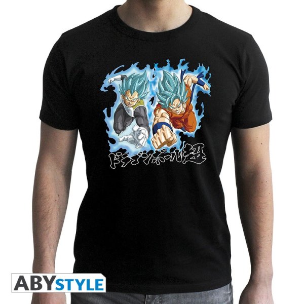 Dragon Ball Super Goku &amp; Vegeta T-Shirt Schwarz