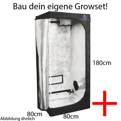 80x80 Grow Set mit DiamondBox Silver Line SL80 &...