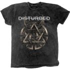 Disturbed T-shirt Riveted Dip-Dye Grau