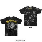Tupac T-shirt Makaveli Acid-Wash & Rückseitendruck Grau
