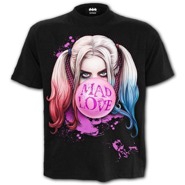 Harley Quinn Mad Love  T-Shirt Schwaz