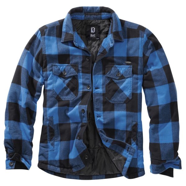 Brandit Lumber Jacke Blau Schwarz