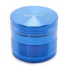 Smono Alu Grinder 40mm blau 4-tlg anodisiert Sieb