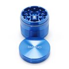Smono Alu Grinder 40mm blau 4-tlg anodisiert Sieb