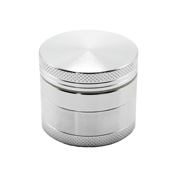 Smono Alu Grinder 40mm silber 4-tlg anodisiert Sieb