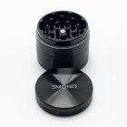 Smono Alu Grinder 40mm schwarz 4-tlg anodisiert Sieb