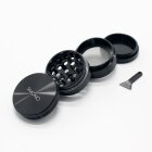 Smono Alu Grinder 40mm schwarz 4-tlg anodisiert Sieb