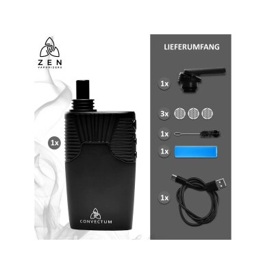 HIZEN Convectum Vaporizer Konvektion USB-C LED Timer...