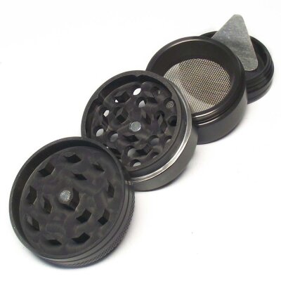 Leo Grinder 40mm Coal Grey 4-tlg. Anodisiert abriebfest