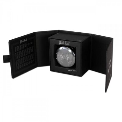 Black Leaf 62mm Grey Grinder 4-tlg. Geschenkbox Gravur