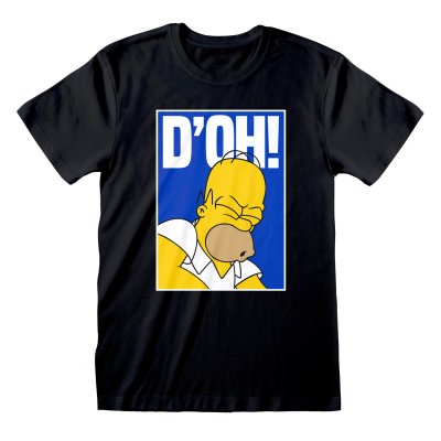 The Simpsons T-Shirt Doh Schwarz