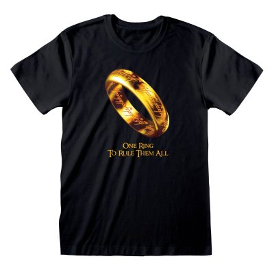 Lord Of The Rings T-Shirt One Ring To Rule Them All Schwarz