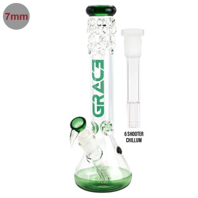 Grace Glass Pearl Glass Green 29,2mm Bong Percolator Wasserpfeife