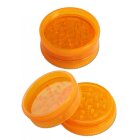 Acrylgrinder 2-tlg Orange 56mm Kräutermühle & Gewürzmühle