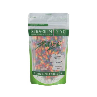 Purize Slim 6 mm Aktivkohlefilter Rainbow 250 Stk.