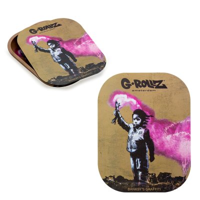 G-ROLLZ | Banksys Graffiti Torch Boy Magnet Cover for...