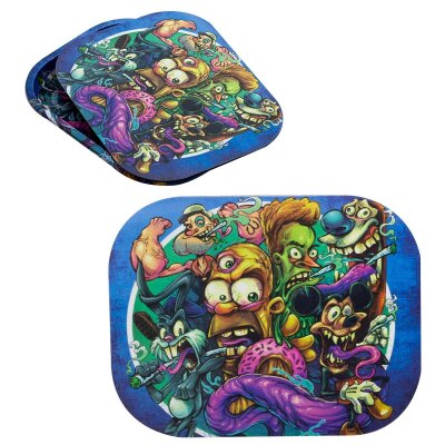 kreatives Rolling Tray Cover Stoned magnetisch 18x14cm