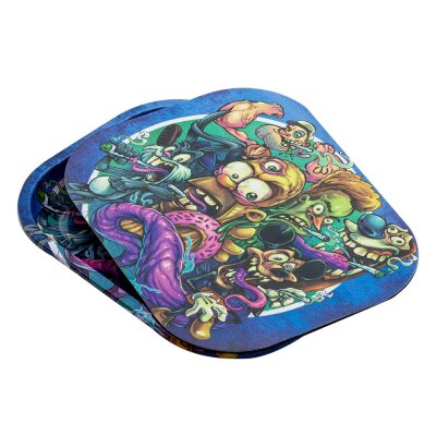 kreatives Rolling Tray Cover Stoned magnetisch 18x14cm