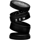 HIZEN Alu Grinder Schwarz 49mm Kräutermühle Premium Zerkleinerer