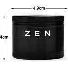 HIZEN Alu Grinder Schwarz 49mm Kräutermühle Premium Zerkleinerer