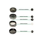 HIZEN Grinder Gun Metal 49mm Basic Kräuter Zerkleinerer, stylisch
