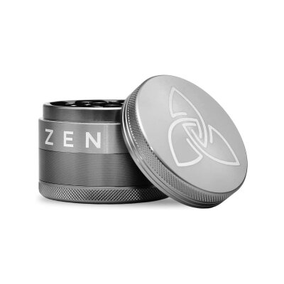 HIZEN Alu Grinder Gun Metal 63mm Premium Kräuter Mühle robust
