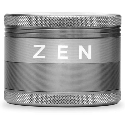 HIZEN Alu Grinder Gun Metal 63mm Premium Kräuter Mühle robust
