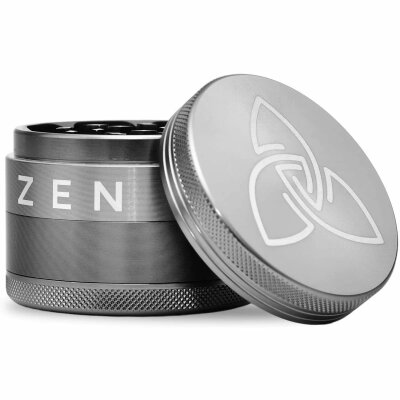 HIZEN Alu Grinder Gun Metal 63mm Premium Kräuter Mühle robust