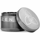 HIZEN Alu Grinder Gun Metal 63mm Premium Kräuter Mühle robust