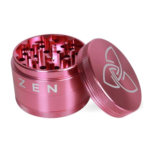 HIZEN Alu Grinder Kräutermühle 63mm Pink Alu Premium