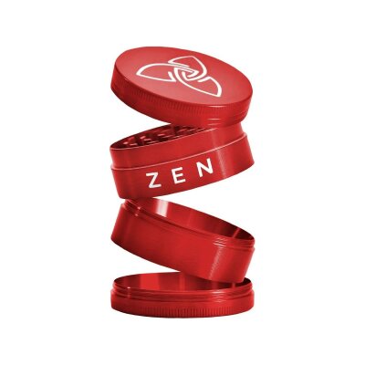 HIZEN Basic Kräuter Grinder 49mm Rot – Zerkleinerer für Kräuterduft