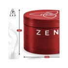 HIZEN Basic Kräuter Grinder 49mm Rot – Zerkleinerer für Kräuterduft