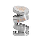 HIZEN Basic Kräuter Grinder 49mm Silber – Kompakt und effizient