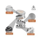 HIZEN Basic Kräuter Grinder 49mm Silber – Kompakt und effizient
