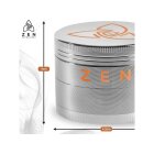 HIZEN Basic Kräuter Grinder 49mm Silber – Kompakt und effizient
