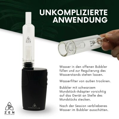 HIZEN Bubbler Mundstück Convectum – Cooler Genuss Kräuterdampf