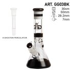 Grace Glass PEARL Serie 30cm Schwarz 6-Schutz-Chillum 29,2mm Glas