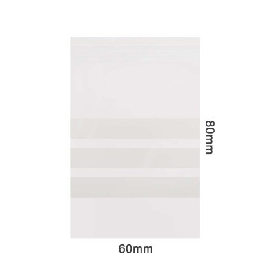 Zipper Bags 60x80mm mit 3 Fächern & Label