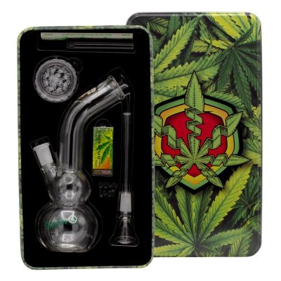 Greenline Bong giftset with 1 x Bong - 1 x Grinder - 1 x...