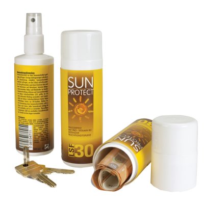 Sun Protection Lotion Versteck Safe