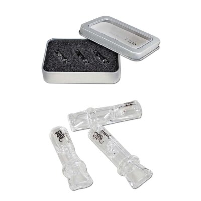 Black Leaf 3 Glas Tips 7mm Rund, 29mm, Eindrehen