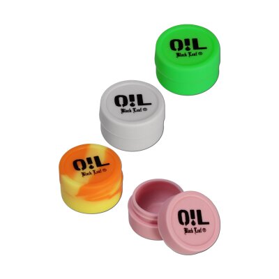 Silikondose Oil Black Leaf 5ml Bunt Ø32mm dicht