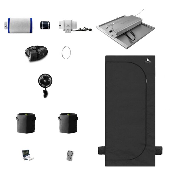 Caluma Set 2 Plants 80x80cm 150W Grow-Komplettset für Einsteiger