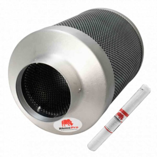 RHINO PRO 600 Aktivkohlefilter 125mm-400mm für Indoor Growing Growbox